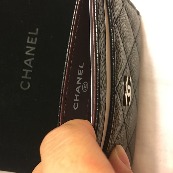 NWB Authentic Chanel Caviar Card Holder Italy - Picture 3 of 4